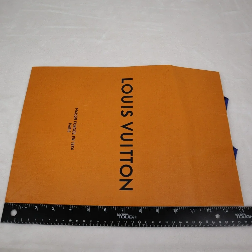 Lot of 3 - Louis Vuitton Authentic Paper Classic Shopping Tote Bag Orange